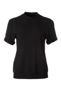 ANIA KUCZYŃSKA - Bawełniany t-shirt Franca. Kolor: czarny. Materiał: bawełna. Styl: klasyczny #5