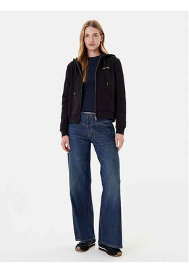 Guess Jeans Bluza W4YQ13 KC811 Czarny Regular Fit. Kolor: czarny. Materiał: bawełna