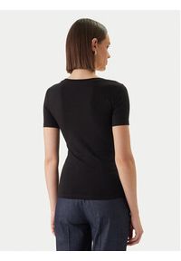 Just Cavalli T-Shirt 80PAHT02 CJ502 Czarny Slim Fit. Kolor: czarny. Materiał: bawełna #4