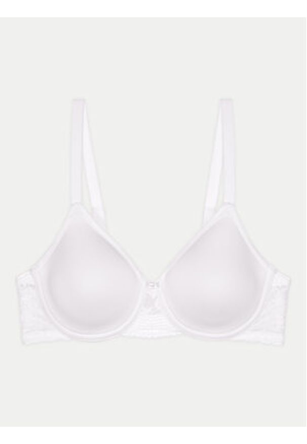 Triumph Biustonosz z fiszbiną Modern Lace 10215960 Biały. Kolor: biały. Materiał: syntetyk