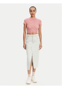 Hugo - HUGO Spódnica jeansowa Galita 50534746 Niebieski Regular Fit. Kolor: niebieski. Materiał: bawełna #2