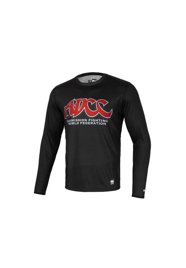 PITBULL - Longsleeve męski Pitbull Mesh Performance Pro plus ADCC. Kolor: czerwony, czarny, wielokolorowy. Materiał: mesh. Długość rękawa: długi rękaw