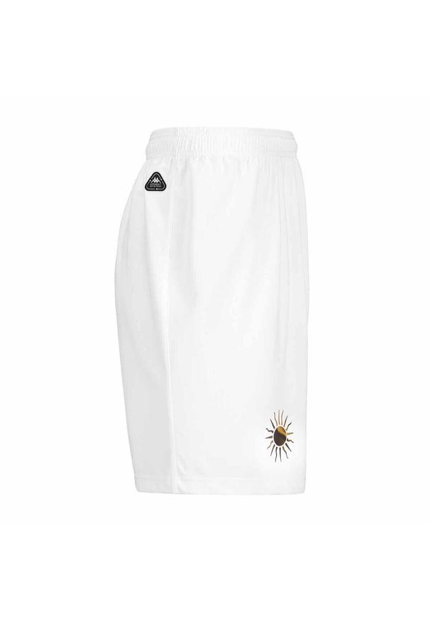 Kappa - Trzecie spodenki outdoorowe dla dzieci FC Versailles 78 Kombat Ryder 2024/25. Kolor: biały. Styl: sportowy, młodzieżowy