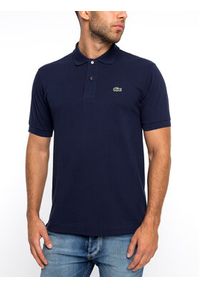 Lacoste Polo L1212 Granatowy Classic Fit. Typ kołnierza: polo. Kolor: niebieski. Materiał: bawełna #5