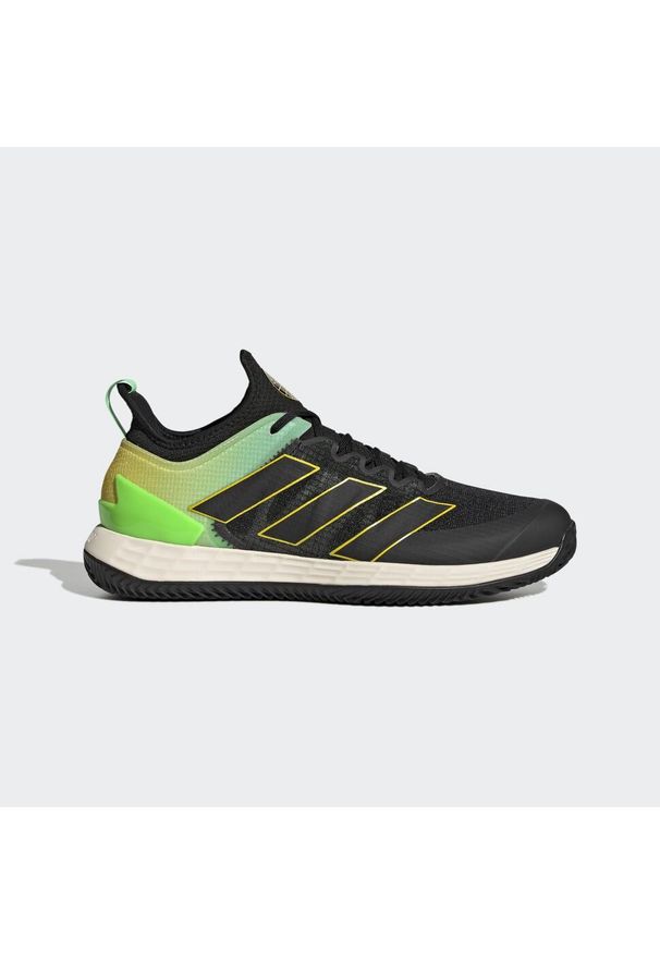 Adidas - Buty do tenisa adidas 150 Adizero Ubersonic 4 Clay Court. Kolor: czarny, wielokolorowy, żółty. Sport: tenis