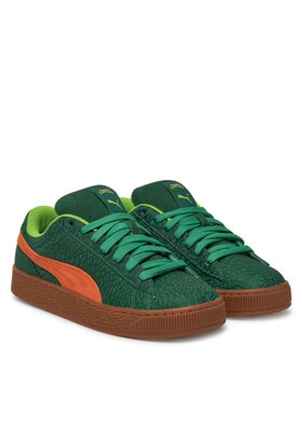 Puma Sneakersy Suede XL TMNT 401304 01 Zielony. Kolor: zielony. Materiał: nubuk, skóra. Model: Puma Suede