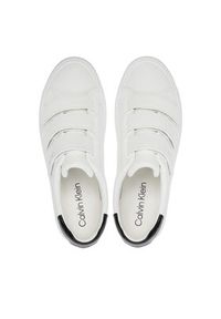 Calvin Klein Sneakersy Vulcanized Slip On Velcro Lth HW0HW01909 Biały. Zapięcie: bez zapięcia. Kolor: biały