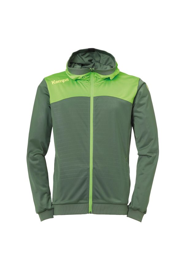 KEMPA - Kurtka z kapturem Kempa Homme Emotion 2.0. Typ kołnierza: kaptur. Kolor: zielony. Sport: piłka ręczna