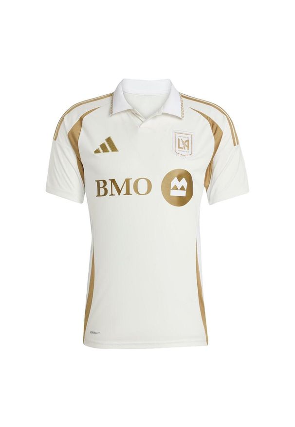 Adidas - Koszulka Los Angeles FC 25/26 Away. Kolor: biały. Materiał: materiał