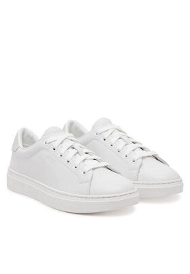 BOSS Sneakersy Kieran 50536393 Biały. Kolor: biały. Materiał: skóra