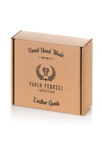 Pasek parciany PAOLO PERUZZI PW-08-95 CM brązowy. Kolor: brązowy. Materiał: materiał. Wzór: paski #1