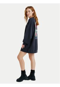 Roxy Bluza Saturday Night Vibes ERJKD03540 Czarny Oversize. Kolor: czarny. Materiał: bawełna #4