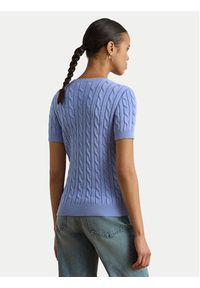 Lauren Ralph Lauren - LAUREN RALPH LAUREN Sweter 200P07025003 Błękitny Relaxed Fit. Kolor: niebieski. Materiał: bawełna #2