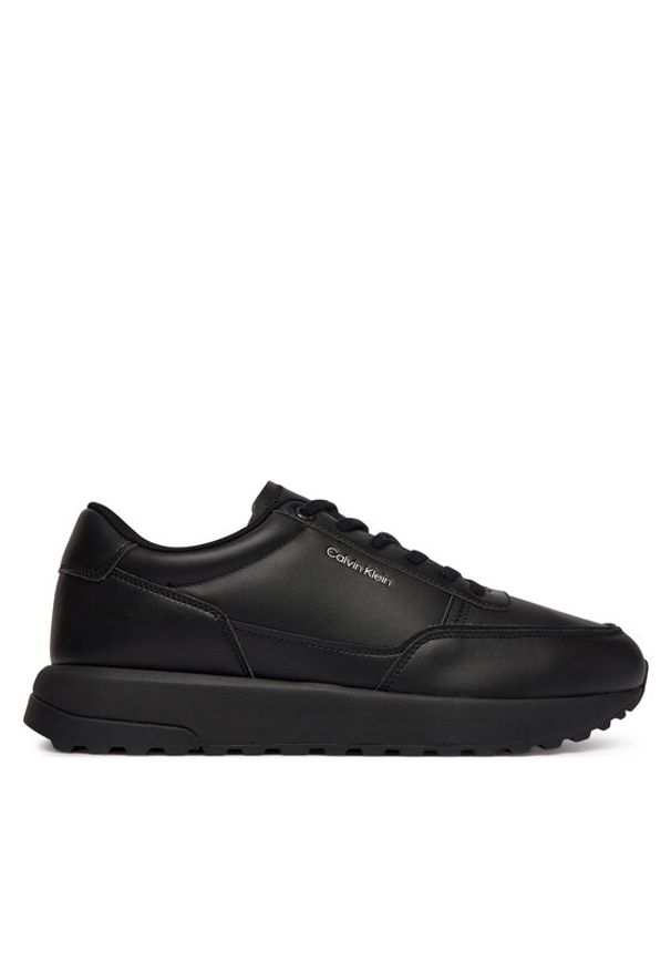 Calvin Klein Sneakersy City Runner Laceup Lth HM0HM02146 Czarny. Kolor: czarny. Materiał: skóra