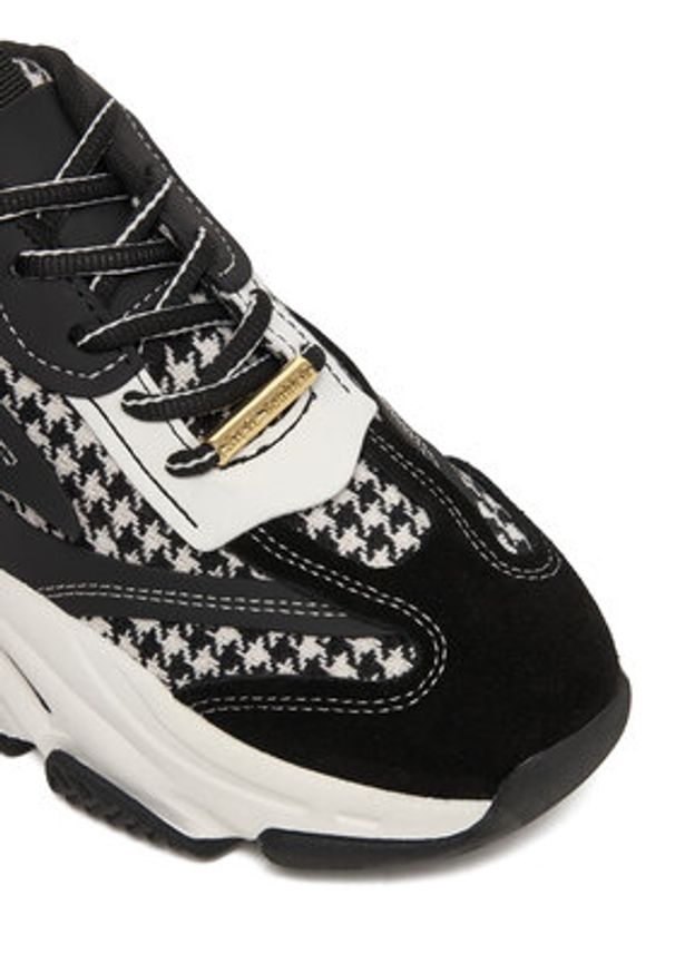 Steve Madden Sneakersy SM11004652 Czarny. Kolor: czarny. Materiał: skóra