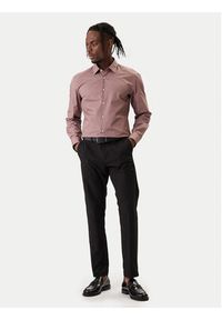 Hugo - HUGO Koszula Kenno 50289499 Beżowy Slim Fit. Kolor: beżowy. Materiał: bawełna #2