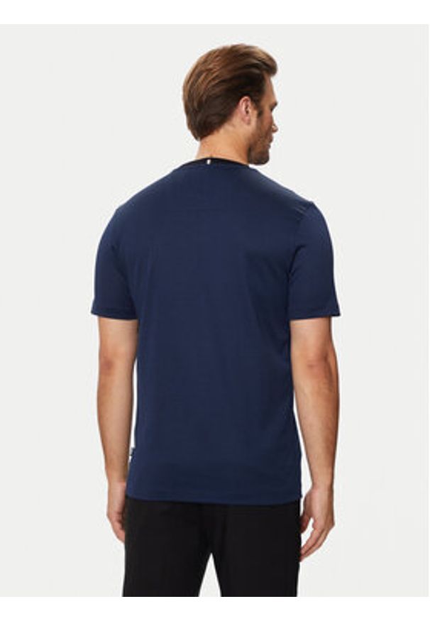 BOSS - Boss T-Shirt H-Tiburt 431 50518539 Granatowy Regular Fit. Kolor: niebieski. Materiał: bawełna