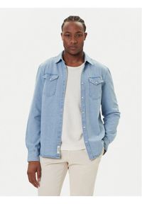 Mustang Koszula jeansowa Duver 1016950 Niebieski Regular Fit. Kolor: niebieski. Materiał: bawełna #1