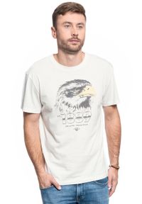 Lee - MĘSKI T-SHIRT LEE BIKER TEE WHITE CANVAS L60CFERR 112113286