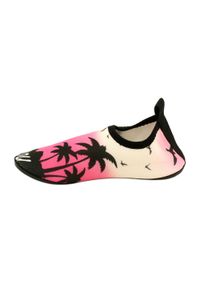 Buty neopronowe do wody ProWater czarne różowe czarne. Kolor: czarny, różowy, wielokolorowy. Materiał: tkanina. Sport: pływanie #5