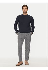 Bugatti Sweter 7400 65521B Granatowy Regular Fit. Kolor: niebieski. Materiał: bawełna #4