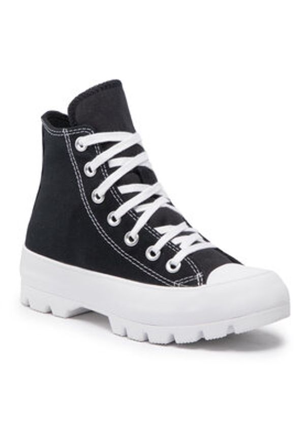 Converse Sneakersy Chuck Taylor All Star Lugged Hi 565901C Czarny. Kolor: czarny. Materiał: materiał. Model: Converse All Star