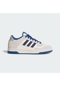 Adidas - Buty Rapid Court Low. Wysokość cholewki: przed kostkę. Kolor: biały, niebieski, wielokolorowy. Sport: turystyka piesza #1