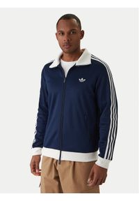 Adidas - adidas Bluza adicolor Classic KE3526 Granatowy Slim Fit. Kolor: niebieski. Materiał: bawełna #1