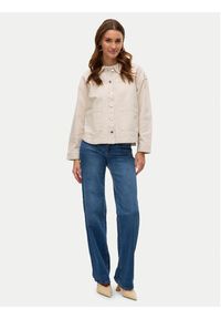 Vero Moda Koszula jeansowa Jamie 10331693 Beżowy Relaxed Fit. Kolor: beżowy. Materiał: bawełna #6