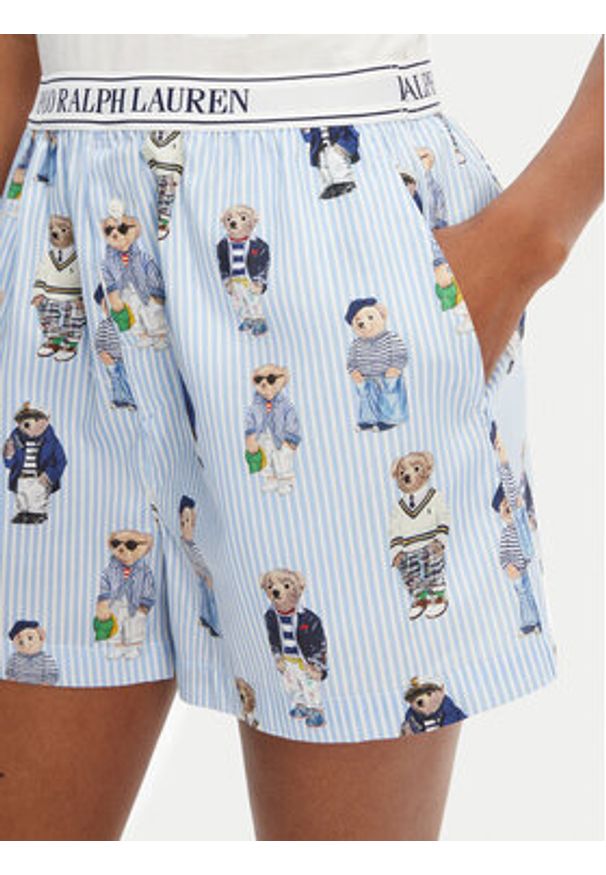 Polo Ralph Lauren Szorty piżamowe 4P0119 Niebieski Relaxed Fit. Kolor: niebieski. Materiał: bawełna