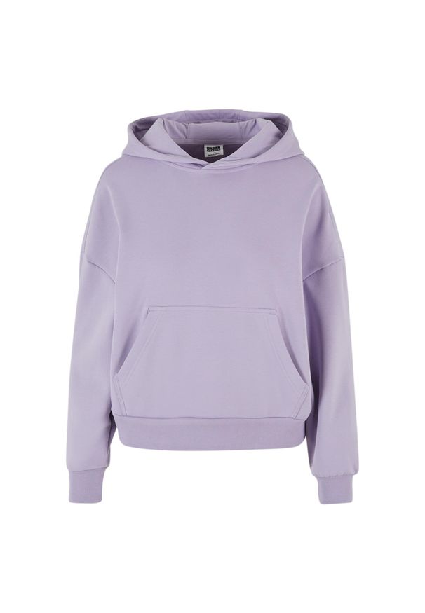 Bluza damska z kapturem Urban Classics Cozy Oversize. Typ kołnierza: kaptur. Kolor: fioletowy. Materiał: poliester, bawełna