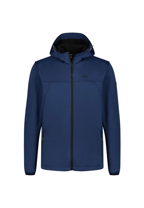 Jack Wolfskin - Kurtka Softshell Kjelvik Dario dla Mężczyzn XL - Niebieska Wodoodporna. Kolor: niebieski. Materiał: softshell. Sport: turystyka piesza