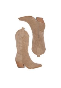 DeeZee Kowbojki 8555A Beżowy. Kolor: beżowy. Materiał: materiał #4