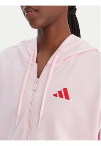 Adidas - adidas Bluza Essentials 3-Stripes KD4789 Różowy Regular Fit. Kolor: różowy. Materiał: syntetyk, bawełna #3