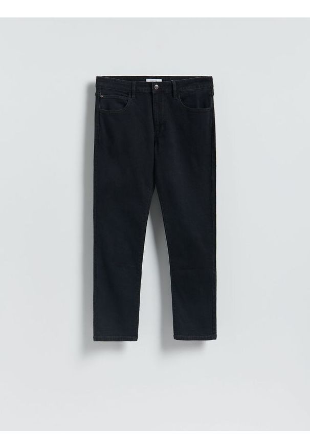 Reserved - Jeansy slim fit - czarny. Kolor: czarny