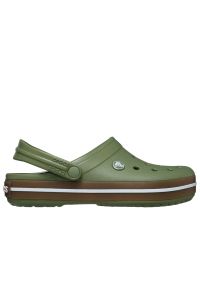 Klapki męskie Crocs Crocband Gum Clog 212756-3BX - zielone. Kolor: zielony. Materiał: guma. Sezon: lato. Styl: sportowy #1