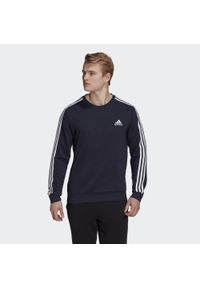 Adidas - Bluza męska adidas Essentials Sweatshirt. Kolor: biały, niebieski, wielokolorowy. Sport: fitness