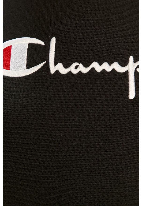 Champion - Bluza. Okazja: na co dzień. Kolor: czarny. Materiał: dzianina. Długość rękawa: długi rękaw. Długość: długie. Styl: casual