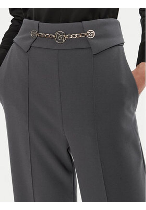 Rinascimento Spodnie materiałowe CFC0120004003 Szary Regular Fit. Kolor: szary. Materiał: syntetyk
