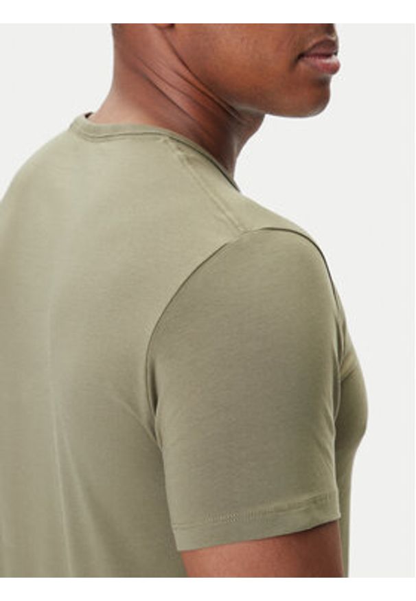 Pepe Jeans T-Shirt Original Basic 3N PM5010133 Khaki Regular Fit. Kolor: brązowy. Materiał: bawełna