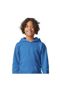 GILDAN - Bluza Dziecięca Softstyle Plain Fleece Midweight Hoodie. Kolor: niebieski