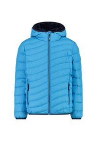 Kurtka uniwersalna chłopięca CMP 32Z1014L747. Typ kołnierza: kaptur. Kolor: niebieski. Materiał: syntetyk. Sport: turystyka piesza #1