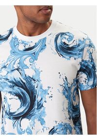 Versace Jeans Couture T-Shirt 80GAH6S0 JS543 Niebieski Regular Fit. Kolor: niebieski. Materiał: bawełna #2