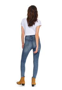 TOP SECRET - Spodnie długie damskie skinny. Stan: podwyższony. Kolor: niebieski. Materiał: jeans. Długość: długie. Sezon: wiosna #3
