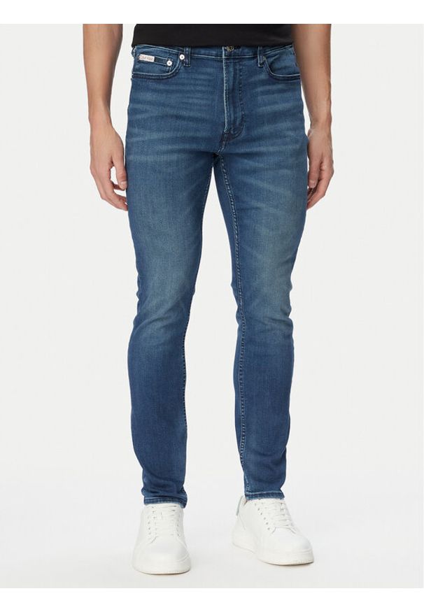 Calvin Klein Jeans Jeansy LV04RG794G Niebieski Skinny Fit. Kolor: niebieski