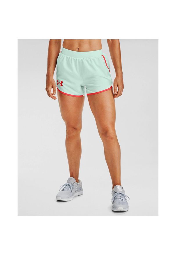 Spodenki krótkie damskie Under Armour Fly By 2.0 Stunner Short. Kolor: zielony. Długość: krótkie