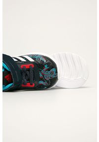 adidas Performance - Buty Fortarun Spider x Marvel. Nosek buta: okrągły. Zapięcie: rzepy. Kolor: niebieski. Materiał: syntetyk, materiał, guma. Szerokość cholewki: normalna. Wzór: motyw z bajki #3