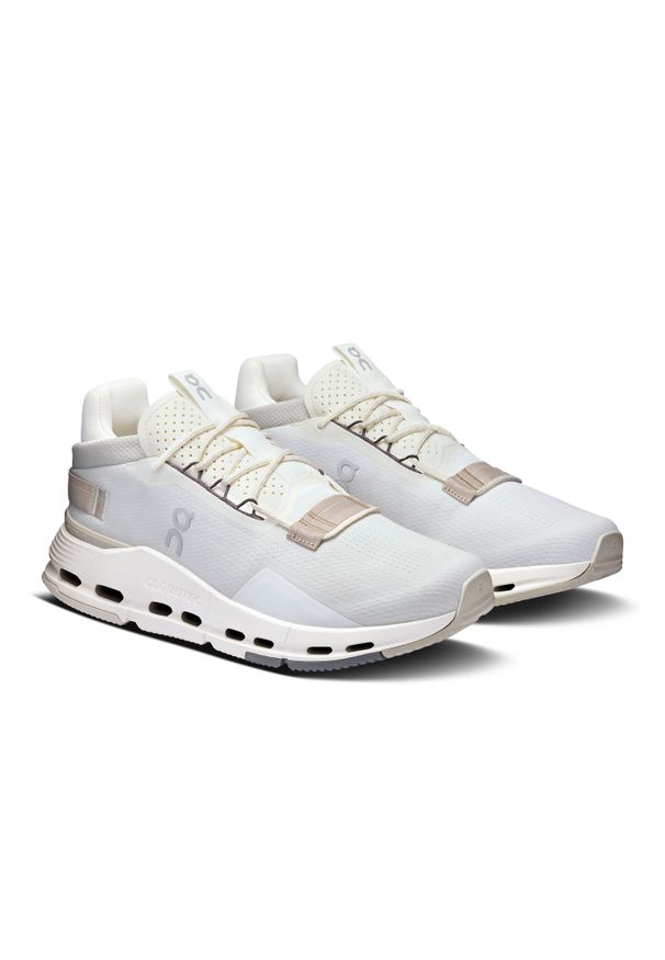 On - ON Cloudnova 2 Men Ice | Sand Sneakersy męskie. Okazja: na co dzień. Kolor: biały. Materiał: materiał. Szerokość cholewki: normalna