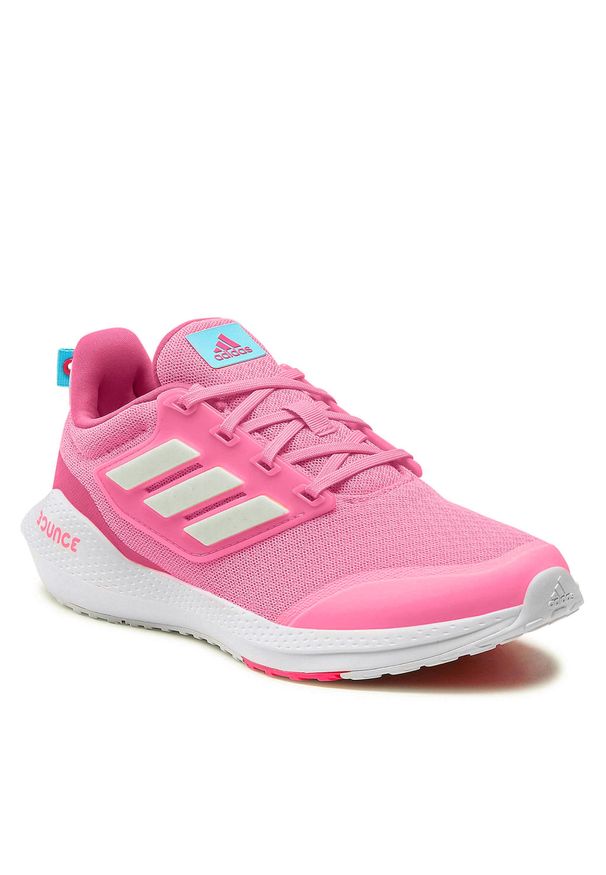 Adidas - Buty adidas EQ21 Run 2.0 J HR1836 Beam Pink/Cloud White/Pulse Magenta. Kolor: różowy. Materiał: materiał