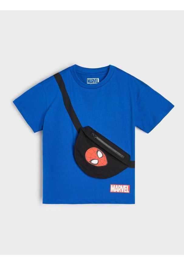Sinsay - Bawełniana koszulka z nadrukiem Spiderman - Inny. Materiał: bawełna. Wzór: nadruk, motyw z bajki